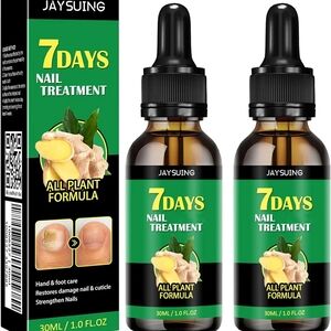 7 Days Nail Treatment - Black and Green 2 Items